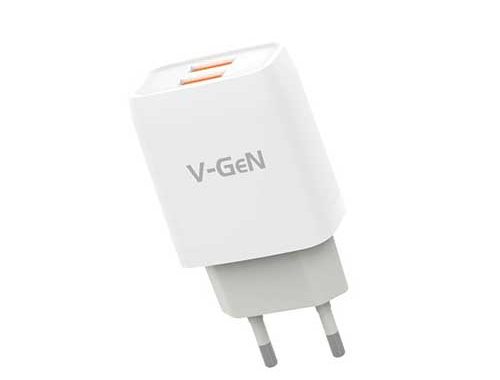 Adapter Charger 2.4A Dual Port VGEN VTC2-20