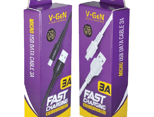 Kabel Micro 3A VGEN VCB-21 Hitam