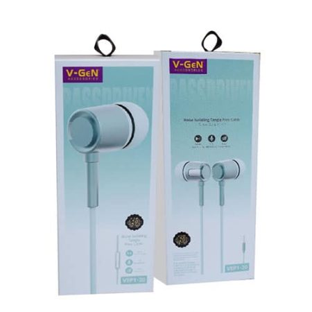 Headset Kabel VGEN VEP1-20 Pink Silver Hitam