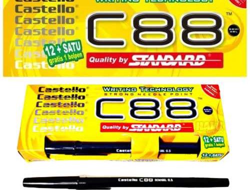Pulpen Hitam Castello C88 DOP