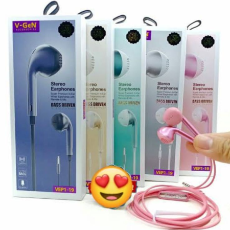 Headset Kabel VGEN VEP1-19 Hijau
