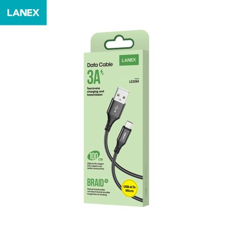 Kabel Micro USB 3A LANEX LS30M