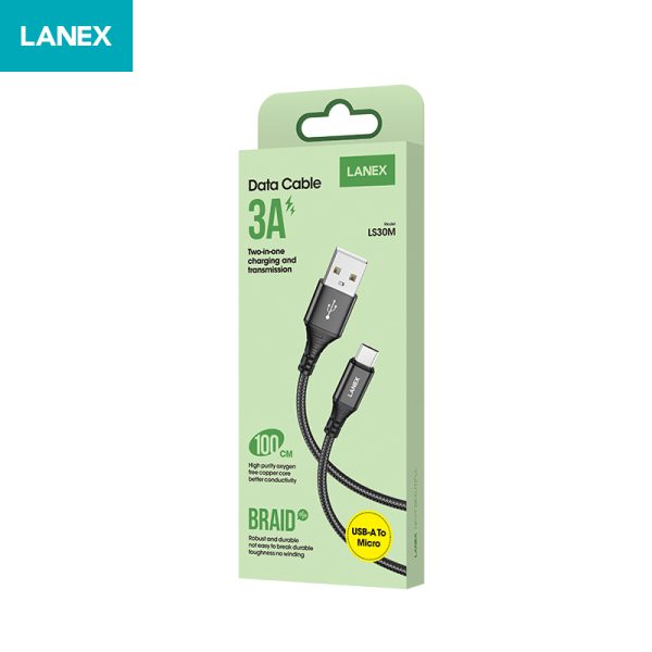 Kabel Micro USB 3A LANEX LS30M
