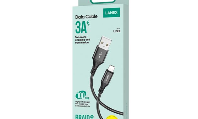 Kabel Iphone Lightning 3A LANEX LS30L