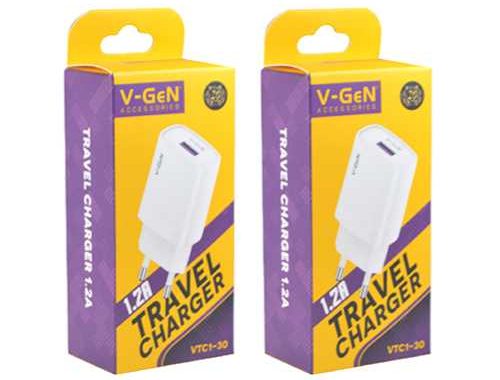 Adapter Charger 1.2A VGEN VTC1-30