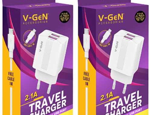 Charger Pack 2.1A VGEN VTC2-25 Dual Port