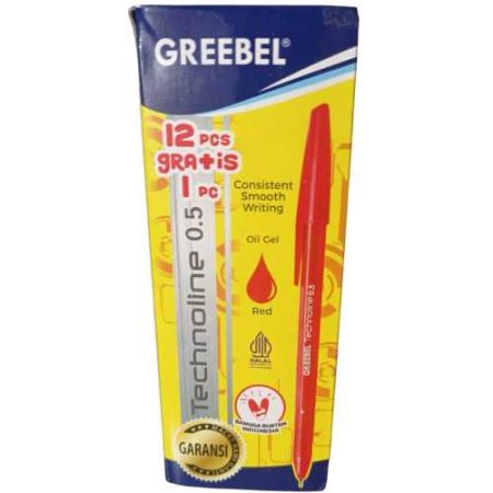 Pulpen Merah 0.5 GREEBEL TECHNOLINE