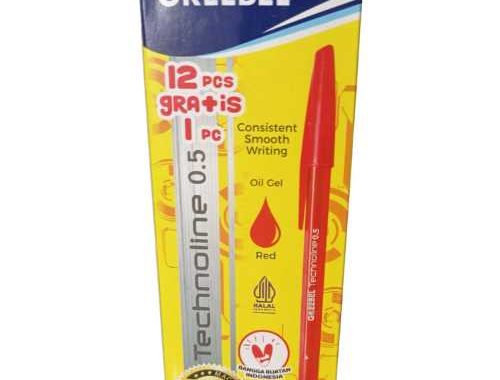 Pulpen Merah 0.5 GREEBEL TECHNOLINE