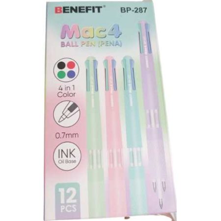 Pulpen 4 Warna 0.7 BENEFIT MAC4