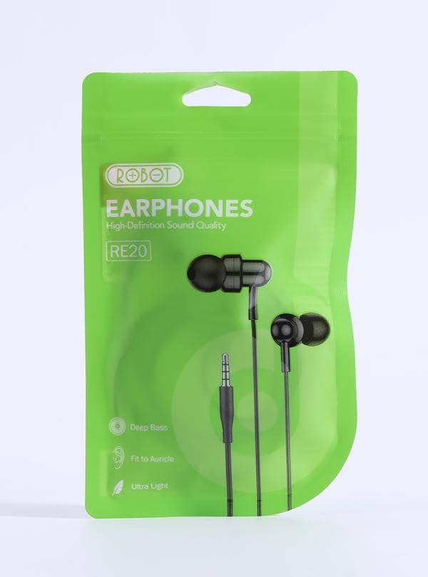 Headset Kabel ROBOT RE20 Hitam