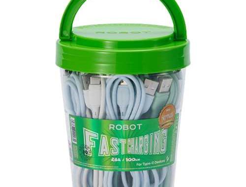 Kabel Type-C 2.4A ROBOT RBC100II Colorful 100cm