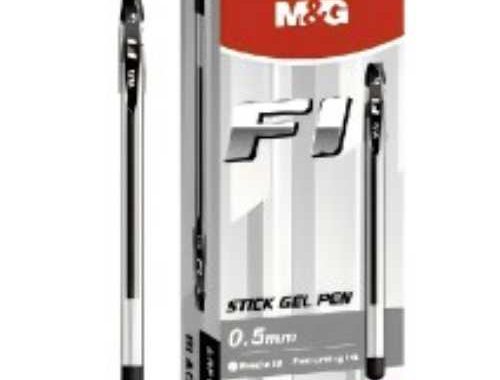 Pulpen Gel Hitam 0.5MM M&G F1