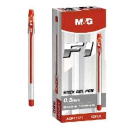 Pulpen Gel Merah 0.5MM M&G F1