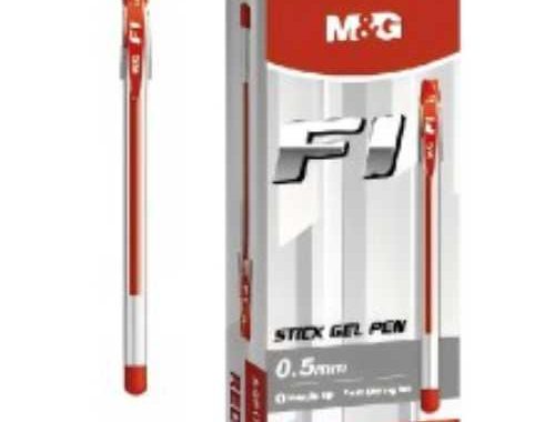 Pulpen Gel Merah 0.5MM M&G F1