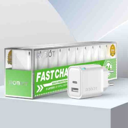 Adapter Charger 2.4A 12W DUAL PORT ROBOT RT-K8 Plus S