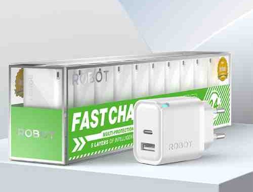 Adapter Charger 2.4A 12W DUAL PORT ROBOT RT-K8 Plus S
