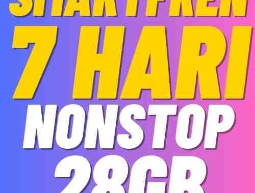 V Smartfren 7Harian Nonstop 25GB