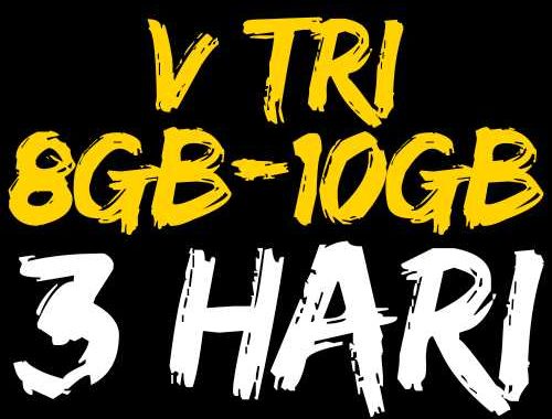 V Tri 3Harian 8GB - 10GB