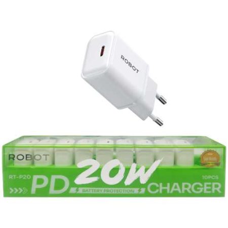 Adapter Charger 20W ROBOT RT-P20 White