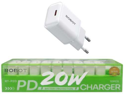 Adapter Charger 20W ROBOT RT-P20 White