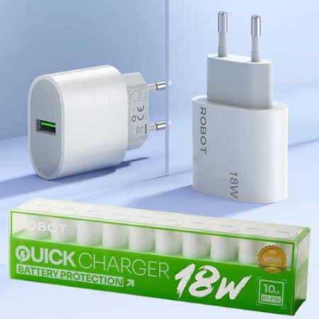 Adapter Charger 18W ROBOT RT-P18 White