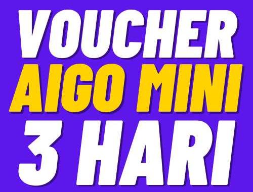 V AXIS 3Harian AIGO Mini 30GB + Lokal 3hr