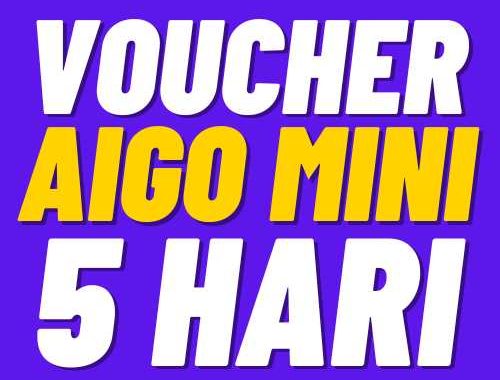 V AXIS 5Harian AIGO Mini 4GB 5hr + Lokal