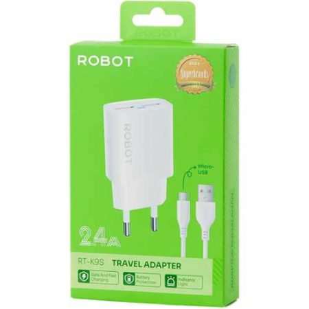 Charger Pack 2.4A Dual Port ROBOT RT-K9S