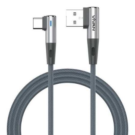 Kabel Type C 2.4A VIVAN BWC100S Gray