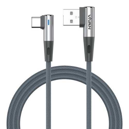 Kabel Type C 2.4A VIVAN BWC100S Gray