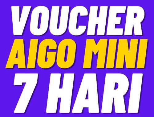 V Axis 7Harian AIGO Mini 4GB+ Lokal 7hr