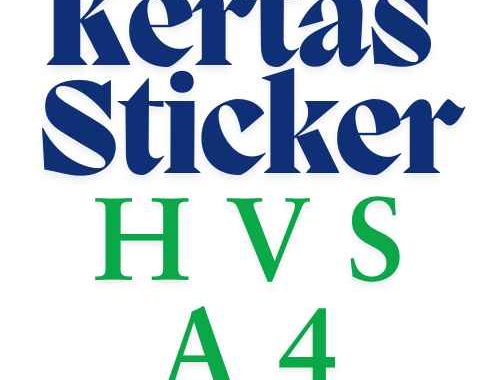 Kertas Sticker HVS A4