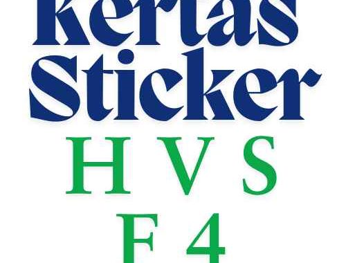 Kertas Sticker HVS F4