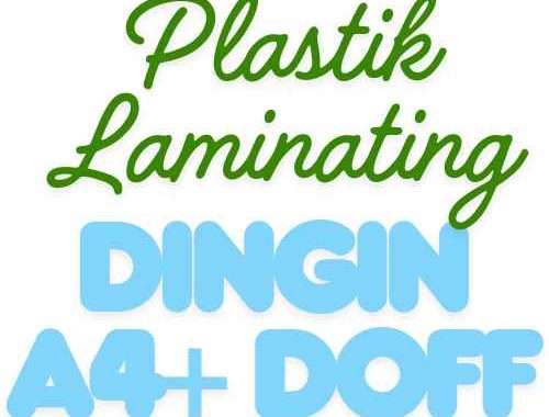 Plastik Laminasi Dingin Doff A4+