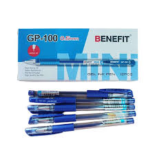 Pulpen Biru Cair Benefit GP 100